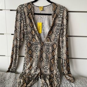 Snake Print Jumpsuit